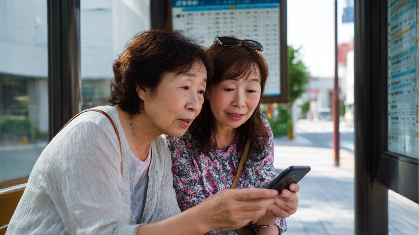 バスを降りた直後、不安そうに残高を気にしていた母の様子